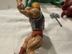 Vintage He-Man 1981 and Battle Cat 1978 Masters of the Universe Mattel MOTU