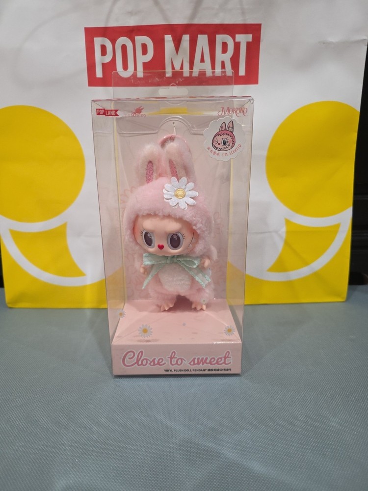 Pop Mart Labubu Mokoko Close To Sweet Pendant PopLand Exclusive US Seller