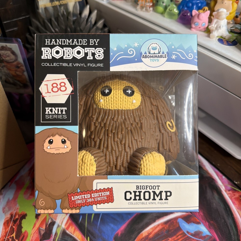 Handmade by Robots Abominable Toys Bigfoot Chomp #188 Knit Series LE 384 Units