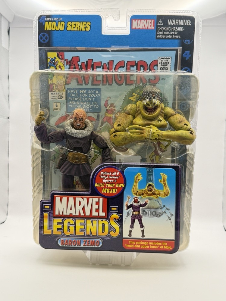 Marvel Legends: BARON ZEMO (UNMASKED VAR) Action Figure Mojo Series 2006 BAF NIB