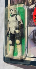 Star Wars Vintage Biker Scout Kenner Mexico ROTJ 65 Back-D 1983 Short Mouth MOC