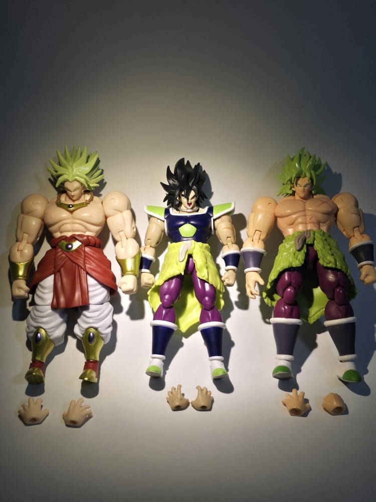 Dragon Ball Broly Action Figure Set Lot w/ Alternate Hands Mixed Lot