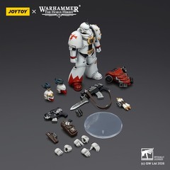HIPLAY JOYTOY White Scars Tactical Legionary / Raider-pattern Combat Bike 1/18