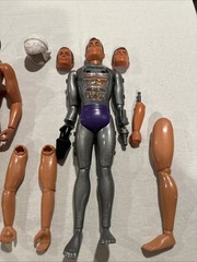 Vtge: MASKATRON ROBOT” & Six Million Dollar Man Action Figures Plus EXTRAS