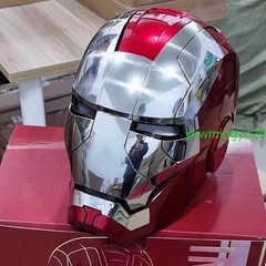 US Stock! 1:1 Iron Man MK5 Wearable Helmet Automatic Voice-Control Mask Cosplay