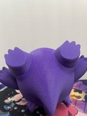 3d printed Gengar Fan Art Approximately ￼9.5” Tall (24cm) Fuzzy Skin Print