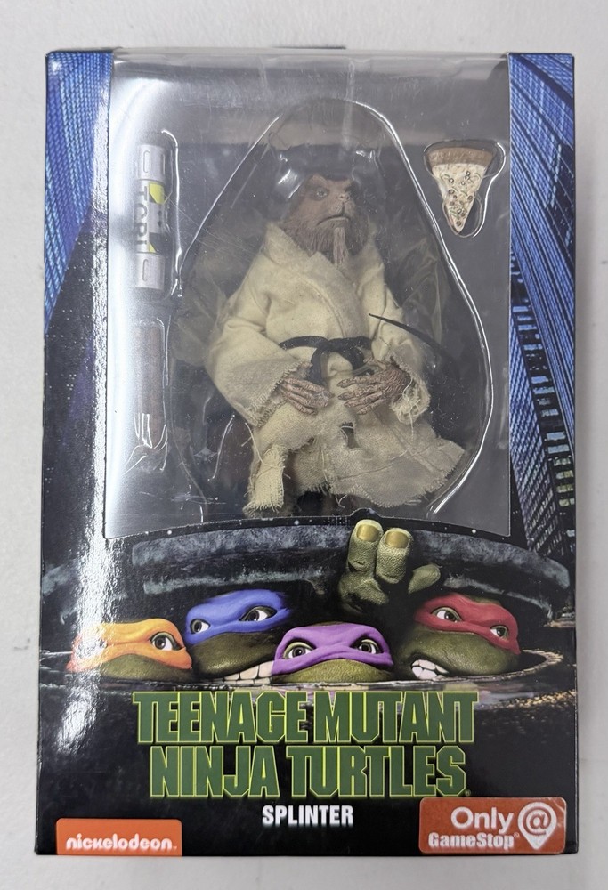 NECA Teenage Mutant Ninja Turtles TMNT Movie Splinter 90s GameStop Exclusive NEW