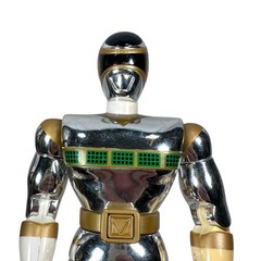Vintage Bandai Power Rangers In Space Silver Ranger 8″ Action Figure 1998 READ