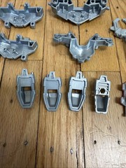Vtg Bandai 1999 Power Rangers Lost Galaxy Armored Red Ranger Parts Weapons Lot