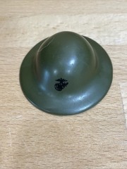 GI Joe Green Helmet Wide Brimmed Hard Plastic for 12″ Action Figure