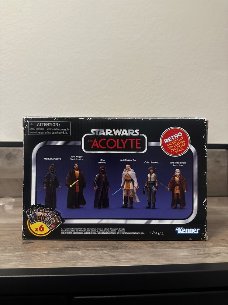 STAR WARS Retro Collection The Acolyte Multipack, 3.75 Inch Collectible Action F
