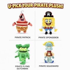 SpongeBob Movie Glow In Dark Pirate Plush | U-Pick! Brand New – Ships Fast