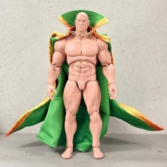 SU-MF-RAS: Custom wired green fabric cape for McFarlane Ra’s Al Ghul Figure