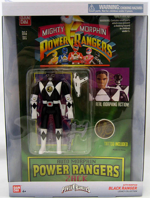 Power Rangers Mighty Auto Morphin Black Ranger 5 Inch Action Figure – Zach