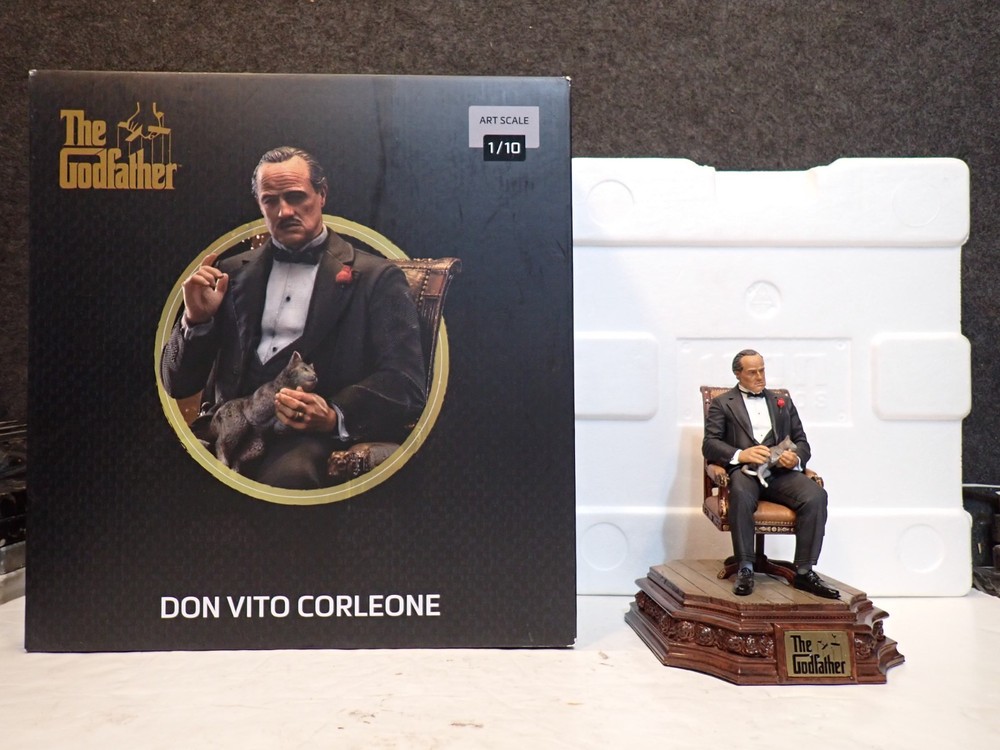 Iron Studios The Godfather Don Vito Corleone 1:10 Art Scale Statue MINT IN OPEN