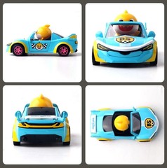 Pinkfong Baby Shark Metal Sports Car Pull Back Door Open Die Cast