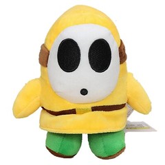 5X Black Green Yellow Blue Red Shy Guy Super Mario Bros Plush Toy Figure Doll 6″
