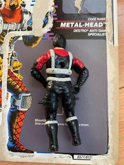 G.I. Joe Metal Head V1 Action Figure + Uncut Cardback Vintage Iron Genadiers