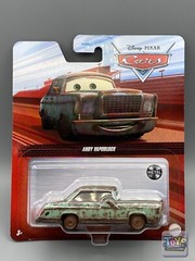 Disney Pixar Cars ANDY VAPORLOCK Metal Series Red Card 2022
