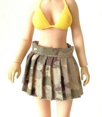 SU-CH-SKT-CAM: 1/12 Camo Fabric Skirt for 6″ TBLeague female body