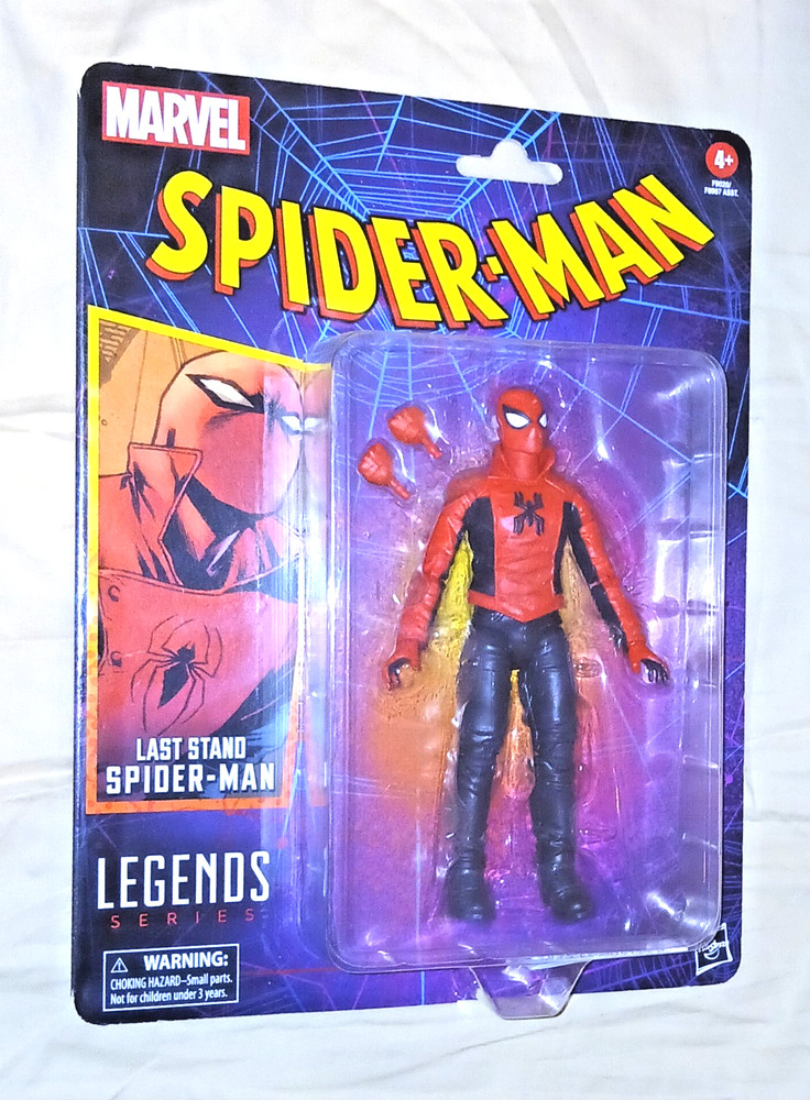 MARVEL LEGENDS RETRO CARD LAST STAND SPIDER-MAN 6″ FIGURE HASBRO SEALED 2024