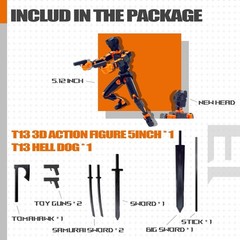 Dynamic Poseable T13 Action Figure – Perfect for Imagination and Collection