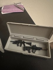 Action Figure Weapons Case Fully Functional Lid, Hobby Parts, Multiple Scales