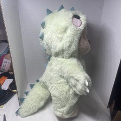 Handmade 12″ Fully Jointed Green Dinosaur Teddy Bear Plush Get A Hug Co. NWOT
