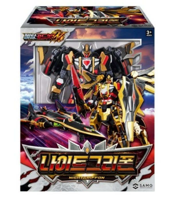 Metal Cardbot W NIGHTGRIFFON Gold Gryphon Bomber Transforming Robot Plane 2025