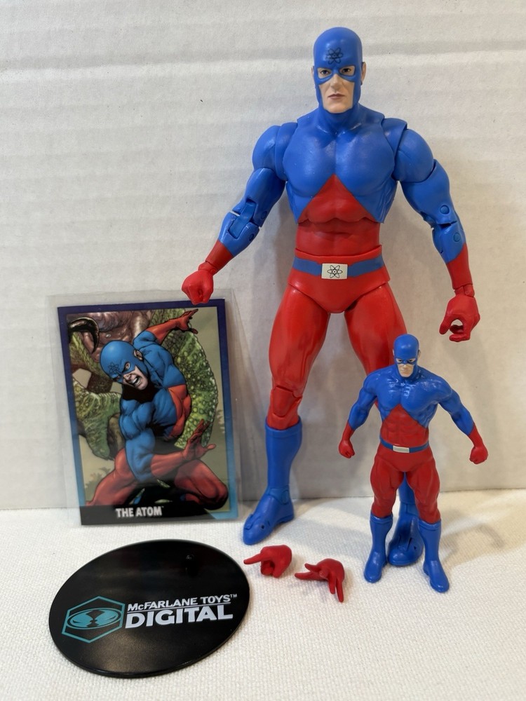 THE ATOM 7″ Loose Figure, McFarlane Digital Toys, DC Comics Justice League JLA