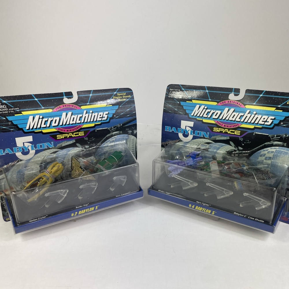 Micro Machines Space # 2 & # 4 Babylon 5 Galoob 65620 Vorlon Cruiser