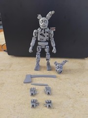 FNAF Springtrap 3D Printed Figure Articulated Model Toy w/ Parts