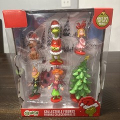 2025 Dr Seuss 6 Piece Collectible Figure Set The Grinch Toy Christmas Cindy Loo