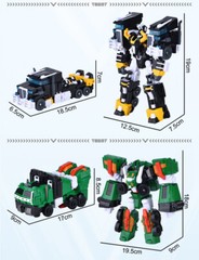 TOBOT V Galaxy Detectives Mini Transform Figure Commander Tank Beast Trail Robot