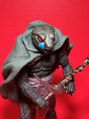 Gecko Head Sculpt Painted For Savage Crucible