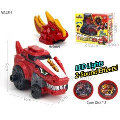 Dino Core Dinosaur Transforming Core Chest Part Ultra Helmet Disk Figure Toy