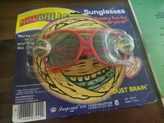 *Carded* Vintage Madballs 1986 Dust Brain Sunglasses w/ BONUS Madballs Jokebook