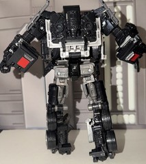 Transformer Nemesis Optimus Prime Black Silver Blue Complete Description 8 Inch