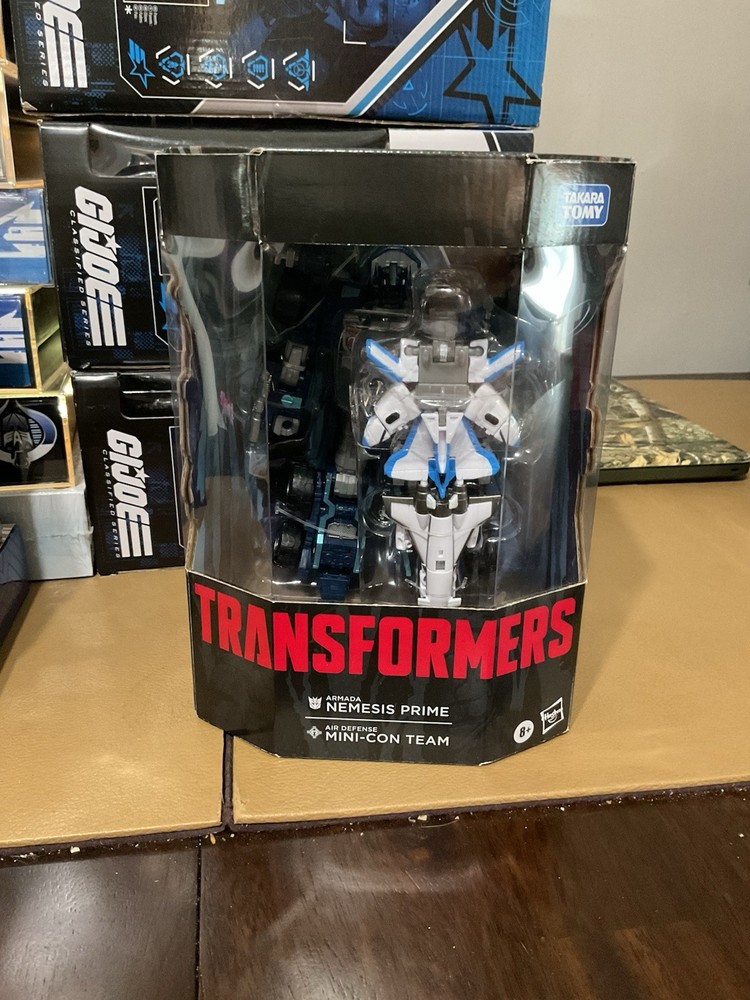 Transformers Legacy Armada Nemesis Prime with Air Defense Mini-Cons Exclusive