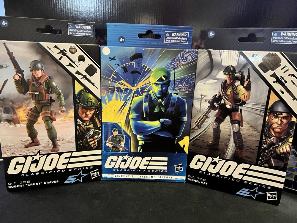 GI Joe Classified Grunt, Falcon And Tunnel Rat