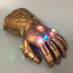 Thanos Infinity War Gauntlet w/LED Light Glove For Kid Size Avengers Costume Toy