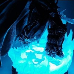 World of Warcraft Lich King Arthas Statue 40cm LED GK figure Collect models New