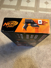 Nerf Pro Stryfe X Dart Blaster: Battery, 30 HL Darts, Magazine, Glass & Charger.