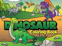 Jet Creations Inflatable Triceratops Spinosaurus Trex Coloring Book Party Toy