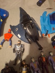 Vintage Batman spiderman90s Super Hero Marvel DC Comic Figures Water World Vehic