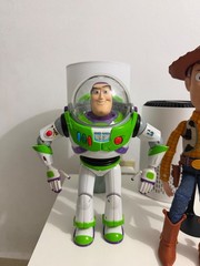 Toy Story Thinkway Toys Buzz Lightyear and Woody, Stand included