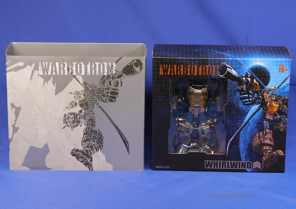 WARBOTRON WHIRLWIND TRANSFORMING ROBOT HELICOPTER WB01-D COMPLETE W/BOX 2015