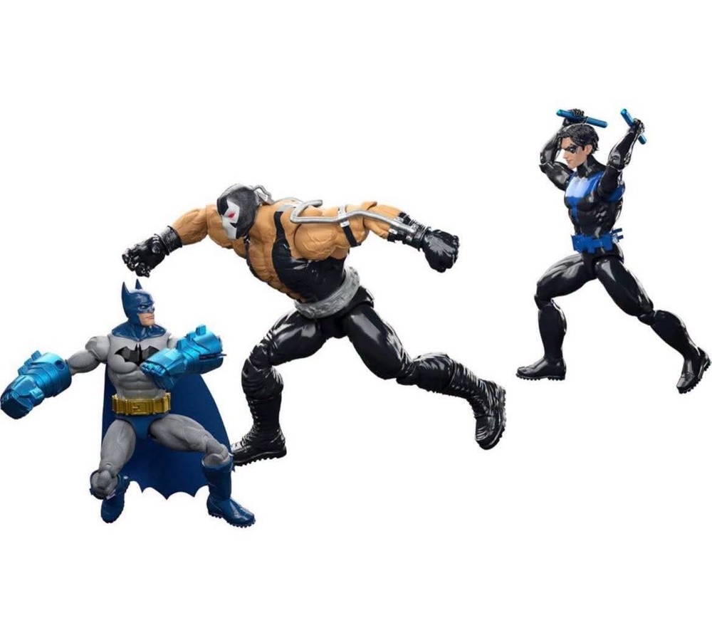 Mattel DC Premier Batman & Nightwing vs Bane 3-Pack Action Figures Amazon Excl
