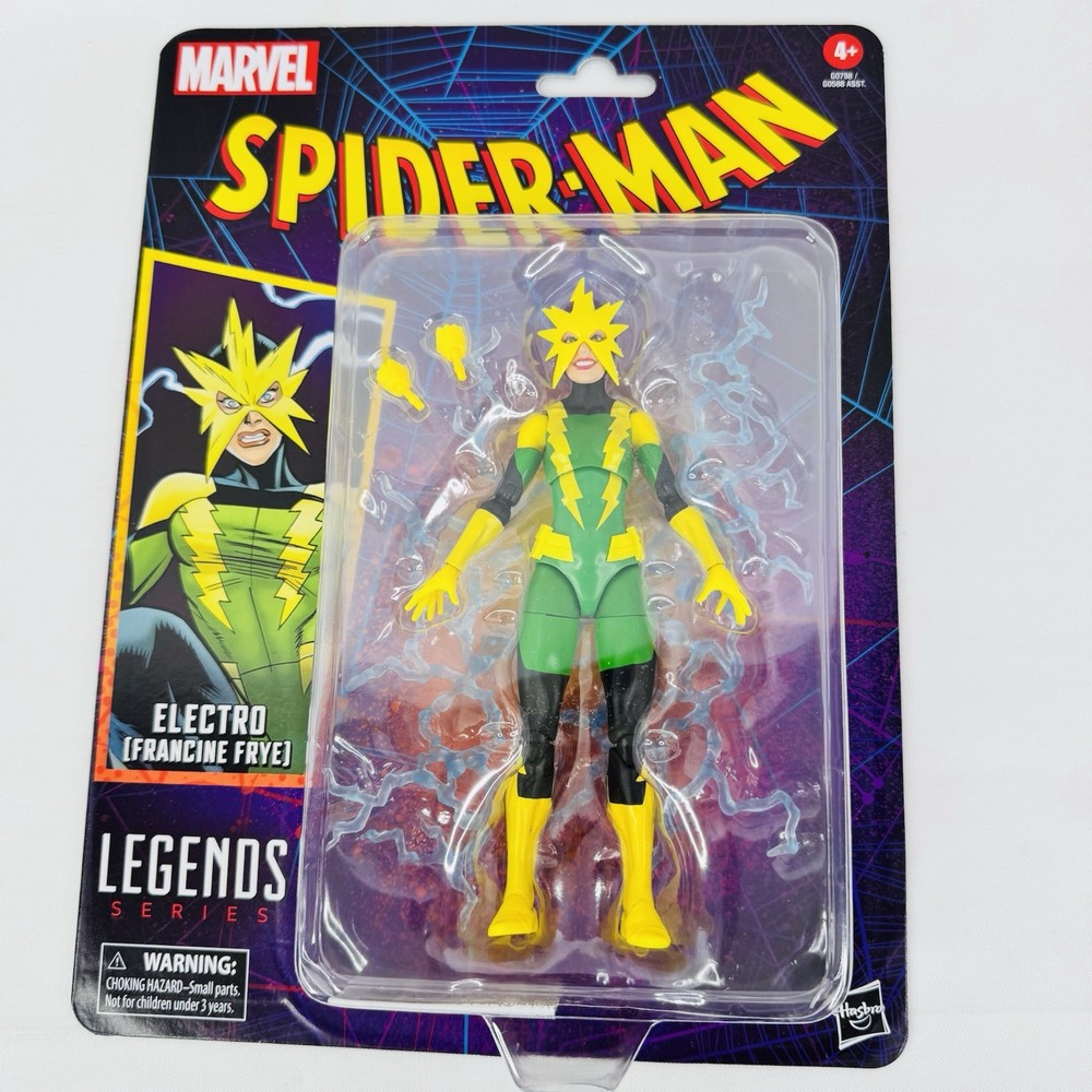Spider-Man Marvel Legends Electro (Francine Frye) 6-Inch Action Figure HASBRO