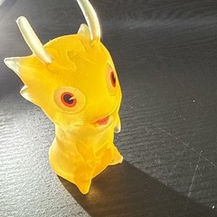 RARE Burpy Dragon SOTERA Semi Translucent Amber Variant 2012 Figure Jakks Pacifi